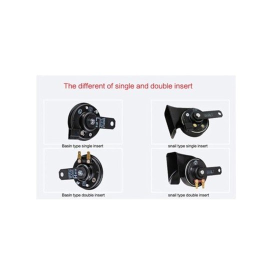 Denso High Performance Electric Snail Horn 1 Pair For Motorcycle And Car