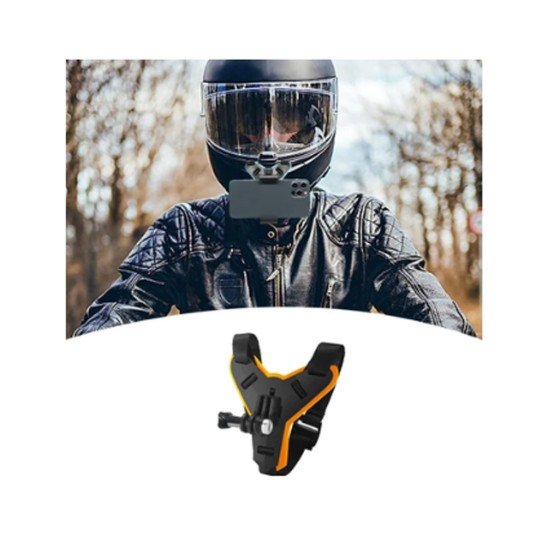 Helmet Chin Mount Phone & Action Camera Holder