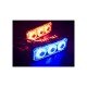 Police Red and Blue Flashing Lamp Motorcycle
