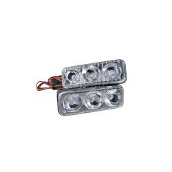 Police Red and Blue Flashing Lamp Motorcycle