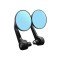 Universal Motorcycle Mirror Aluminum Black Handle Bar Retro Round End Side Mirrors Sport For Motorcycle 