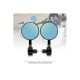 Universal Motorcycle Mirror Aluminum Black Handle Bar Retro Round End Side Mirrors Sport For Motorcycle 