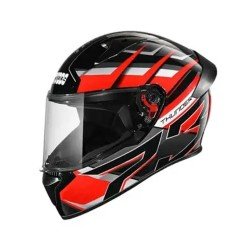 Studds Thunder D6 Full Face Black and Red Bike Helmet