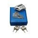 Anti Acid Proof Heavy Duty Disc Lock Blue With Double Key and Liquid
