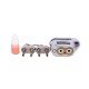 Anti Acid Proof Heavy Duty Disc Lock Blue With Double Key and Liquid