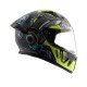 Vega Bolt Superhero Black Neon Yellow Helmet