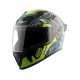 Vega Bolt Superhero Black Neon Yellow Helmet