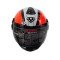 Yohe 851-02 Black Orange Glossy Full Face Helmet