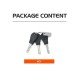 Zovii ZV6 Disc Lock Anti-Theft Stainless Steel Lock With 6mm Lock Pin For Motorcycle And Scooter