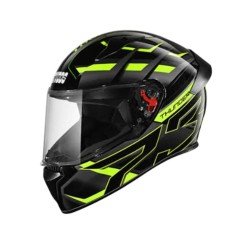 Studds Thunder D6 Full Face  Black and Green Bike Helmet