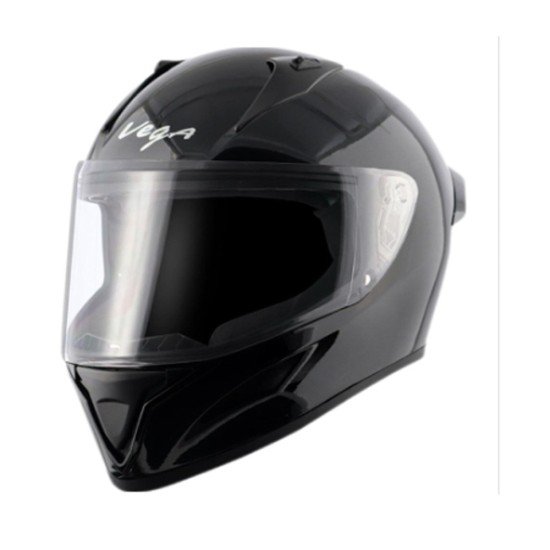 Vega Bolt Glossy Black Full Face Helmet