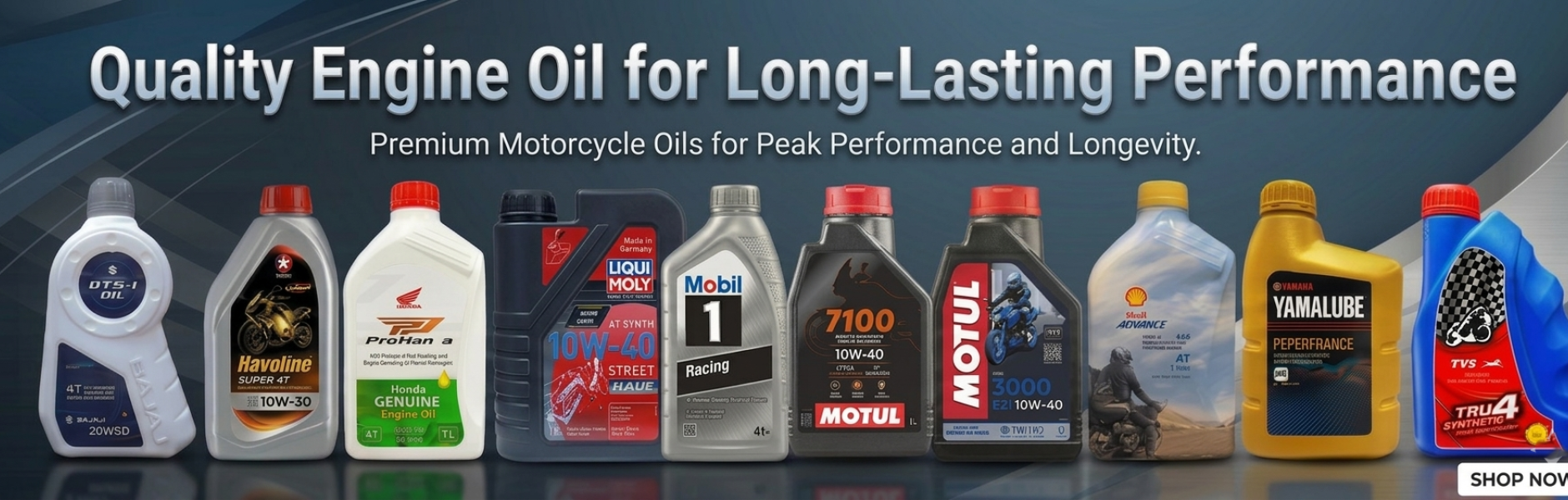Engine Oil Banner